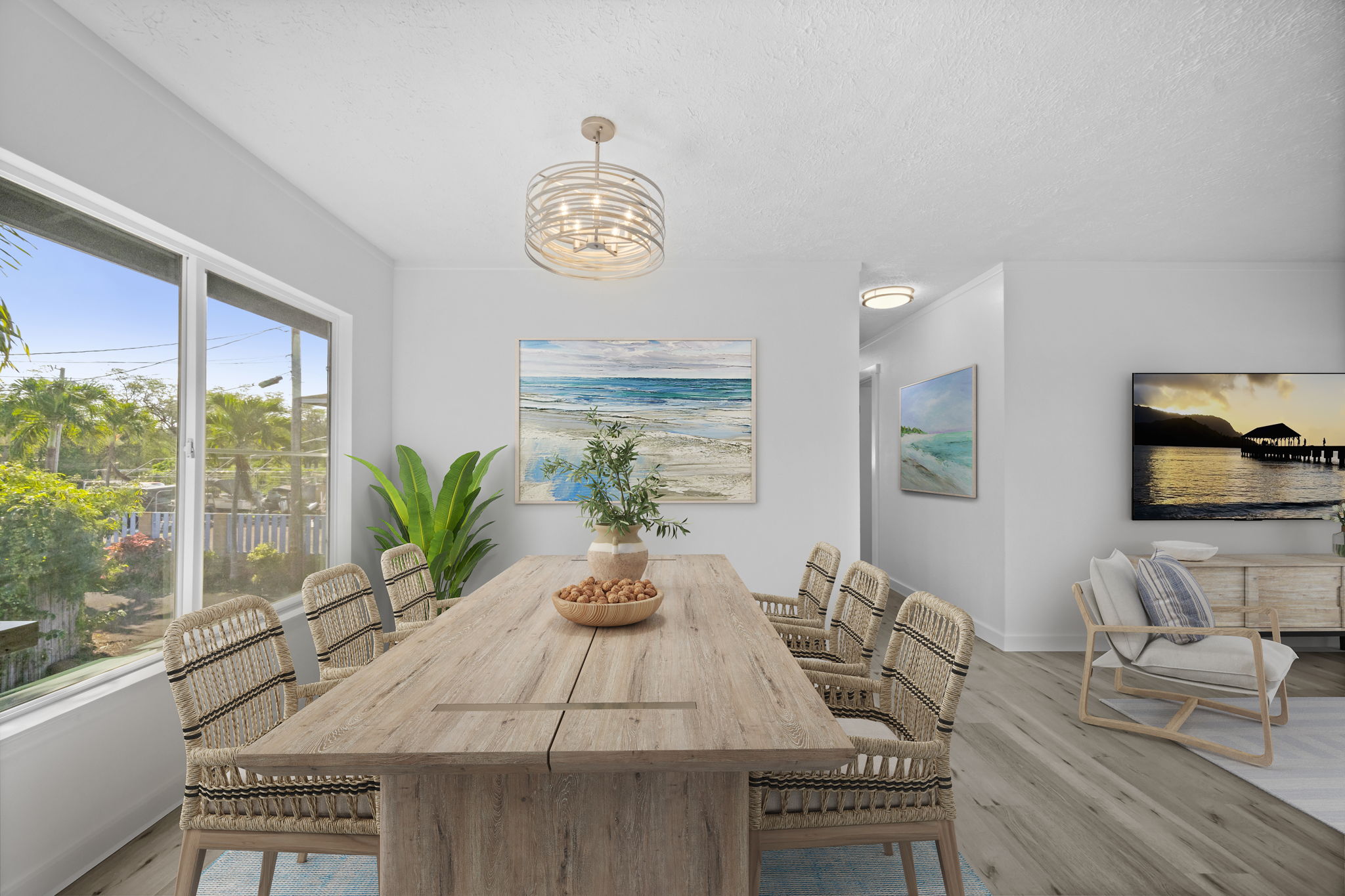 4431 Iona Road Hanapepe, HI 96705 - Photo 5 of 20 a view of a dining room with furniture window and outside view
