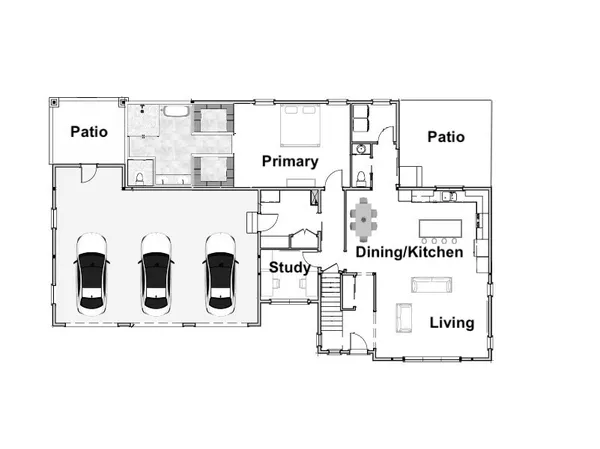 a picture of a floor plan