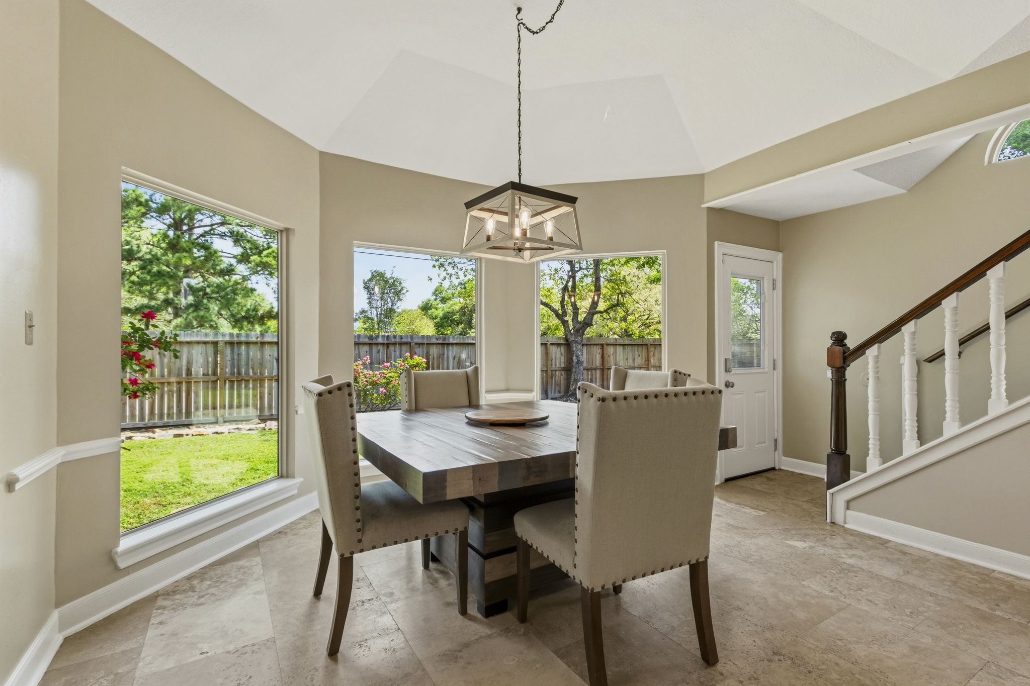 17618 Hidden Forest Drive Spring, TX 77379 - Photo 19 of 49 a dining room with furniture window and wooden floor