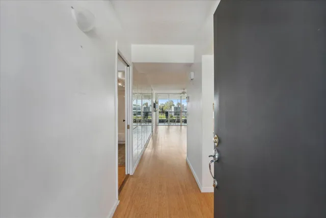 wooden floor in a gallery
