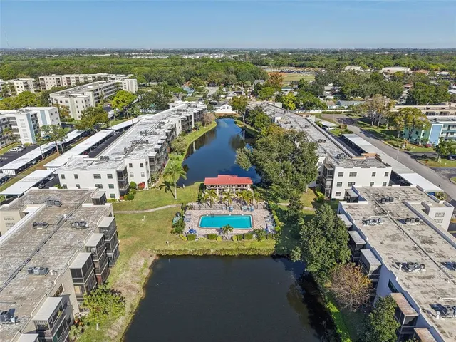 a view of a city with an ocean view