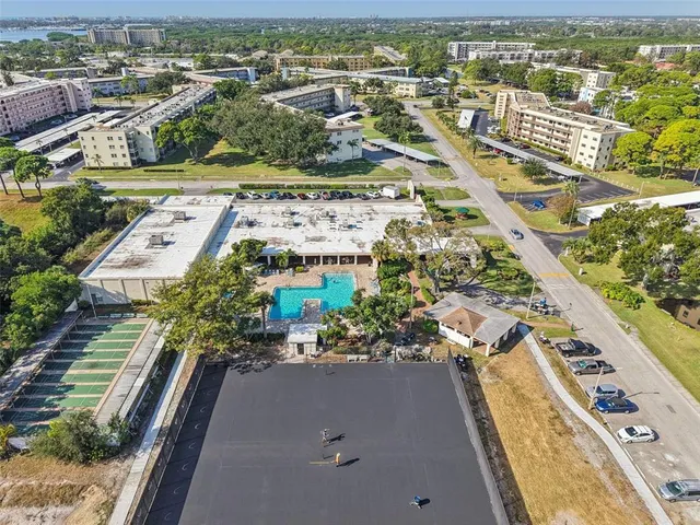 an aerial view of a city with lots of residential buildings