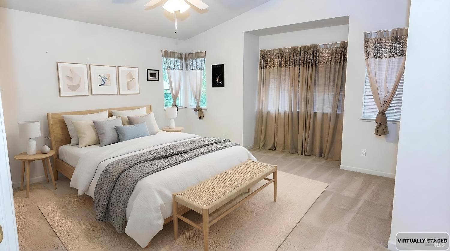 4124 Singletree Way Fairfield, CA 94533 - Photo 29 of 43 a bedroom with a bed and a mirror