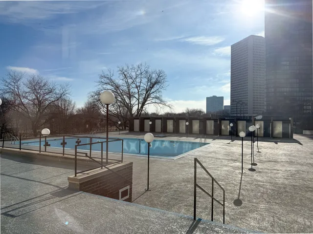 a view of outdoor space with seating