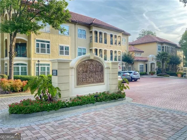 a front view of a building