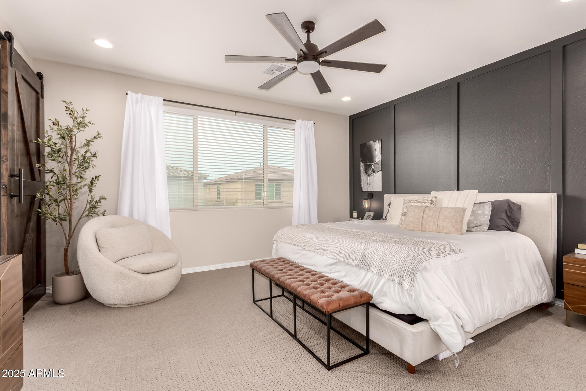 5418 South Vincent Mesa, AZ 85212 - Photo 20 of 38 a spacious bedroom with a bed and a large window
