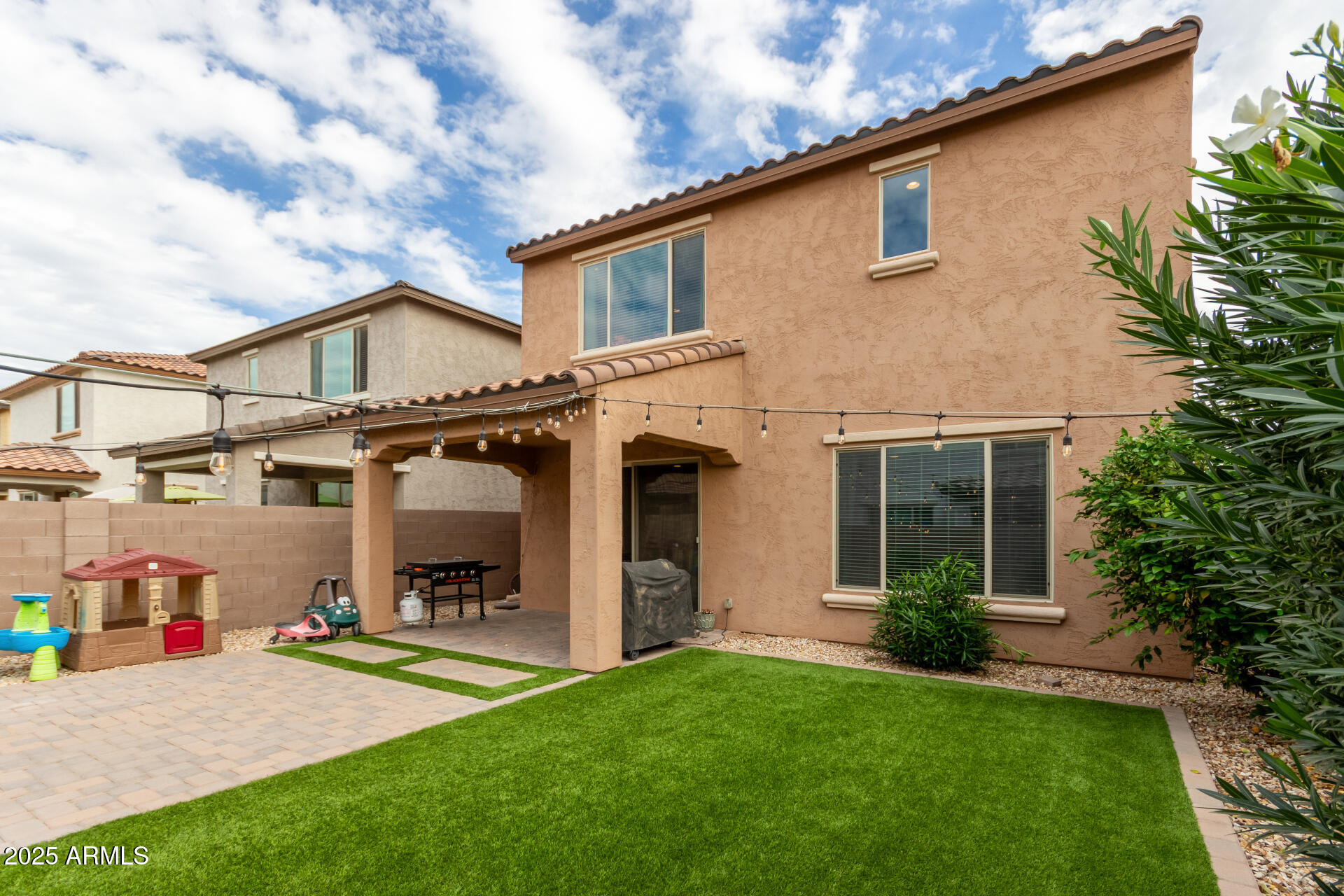 5418 South Vincent Mesa, AZ 85212 - Photo 37 of 38 a view of a house with a yard and plants