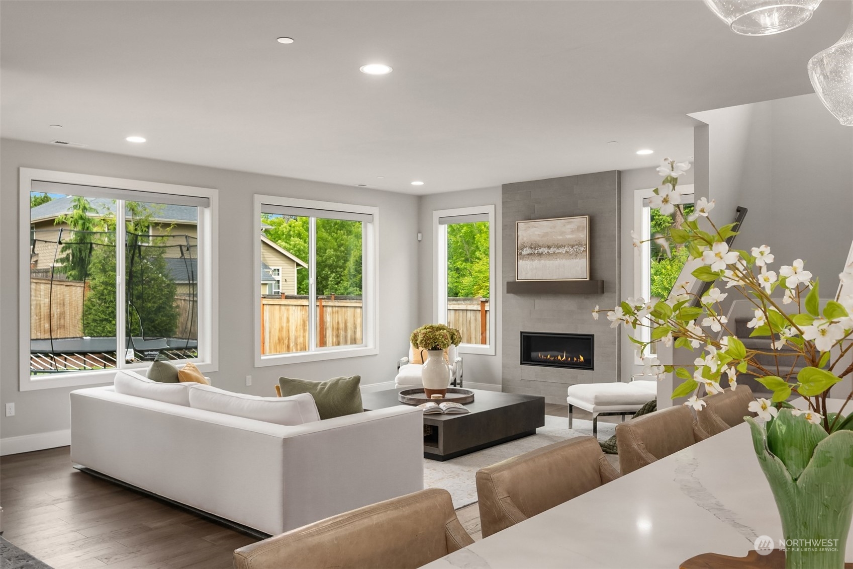 231 234th Place Southeast Bothell, WA 98021 - Photo 11 of 38 a living room with furniture and a fireplace