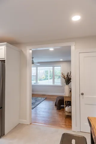 a close view of closet