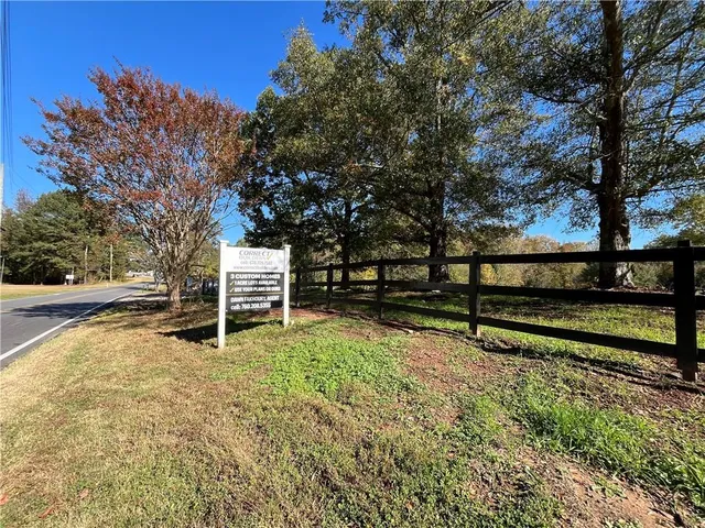 a view of a bench in a yard