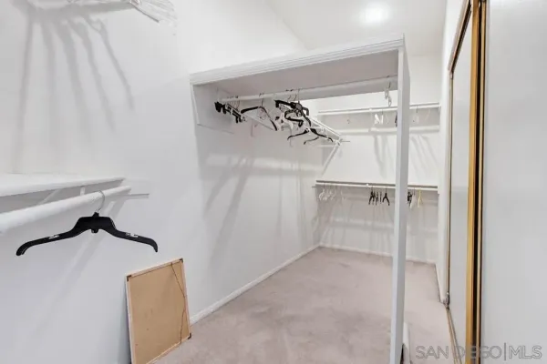 a view of a walk in closet