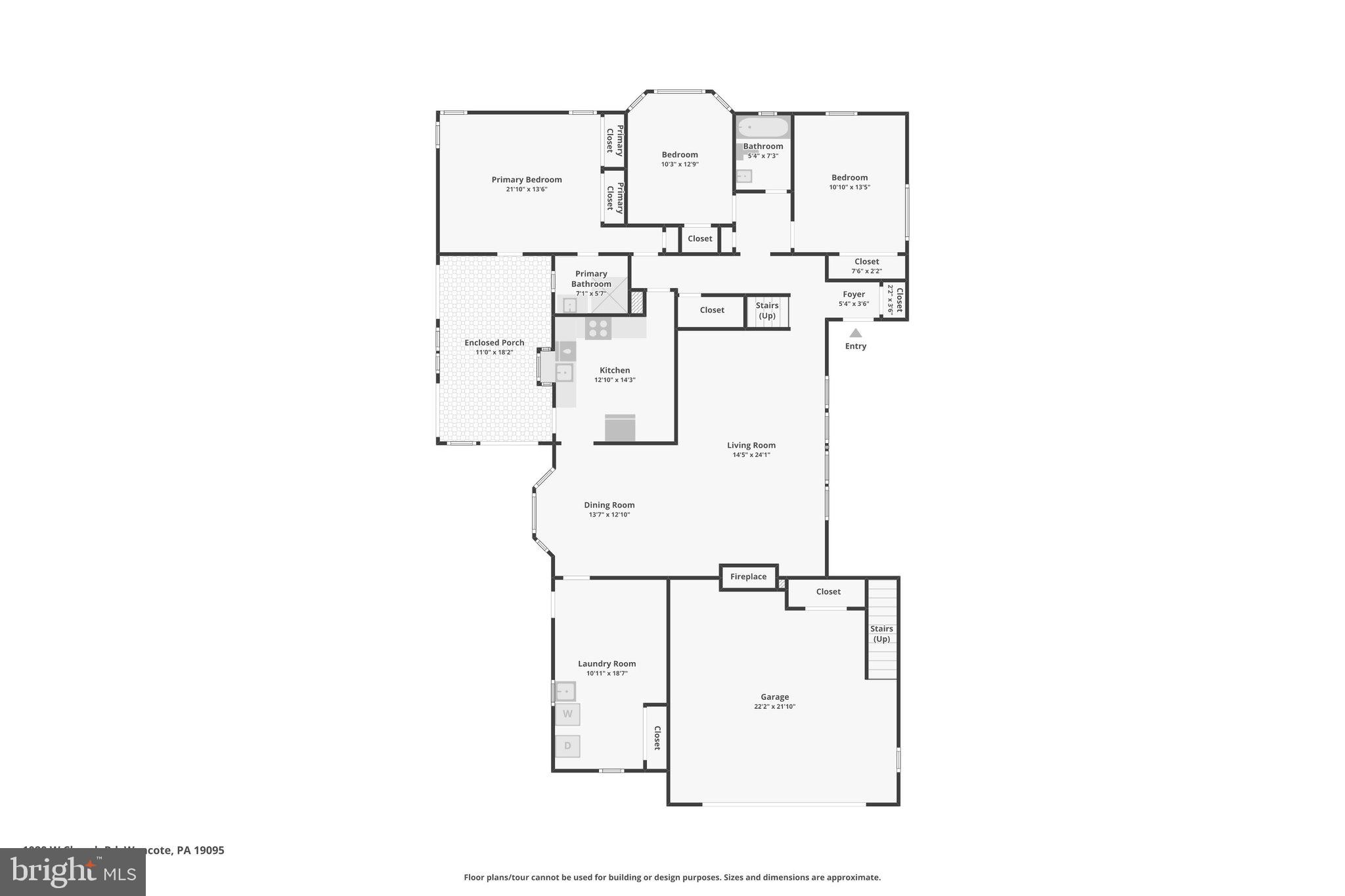 1020 Church Road Wyncote, PA 19095 - Photo 48 of 49 Floor Plan -- sprawling main floor