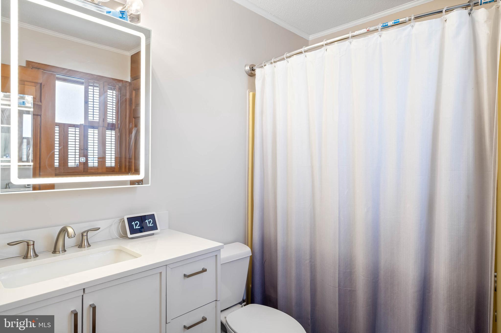 521 Harbor Road Ocean View, DE 19970 - Photo 17 of 46 a bathroom with a granite countertop sink and a mirror
