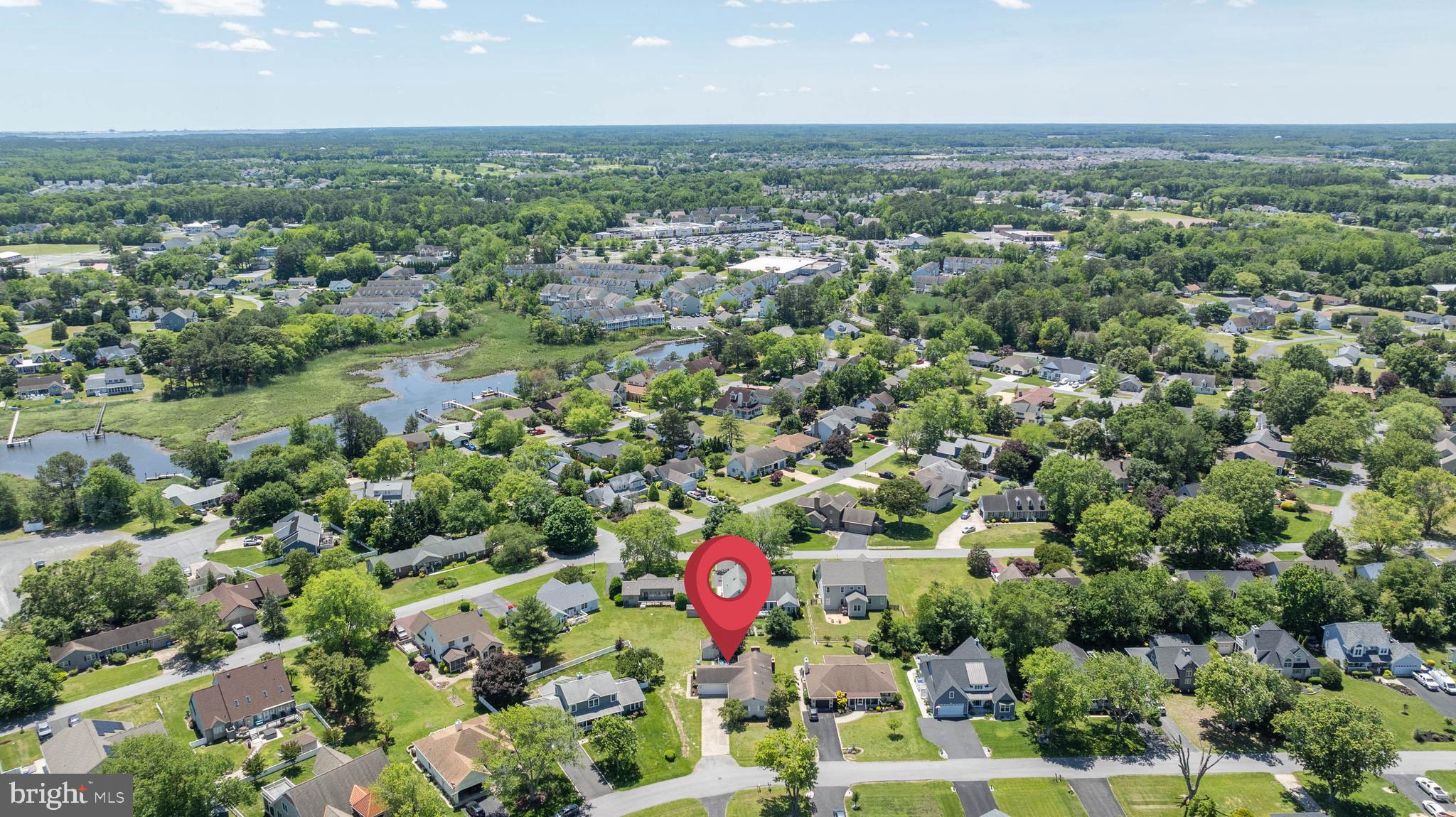 521 Harbor Road Ocean View, DE 19970 - Photo 38 of 46 an aerial view of residential houses with outdoor space and trees
