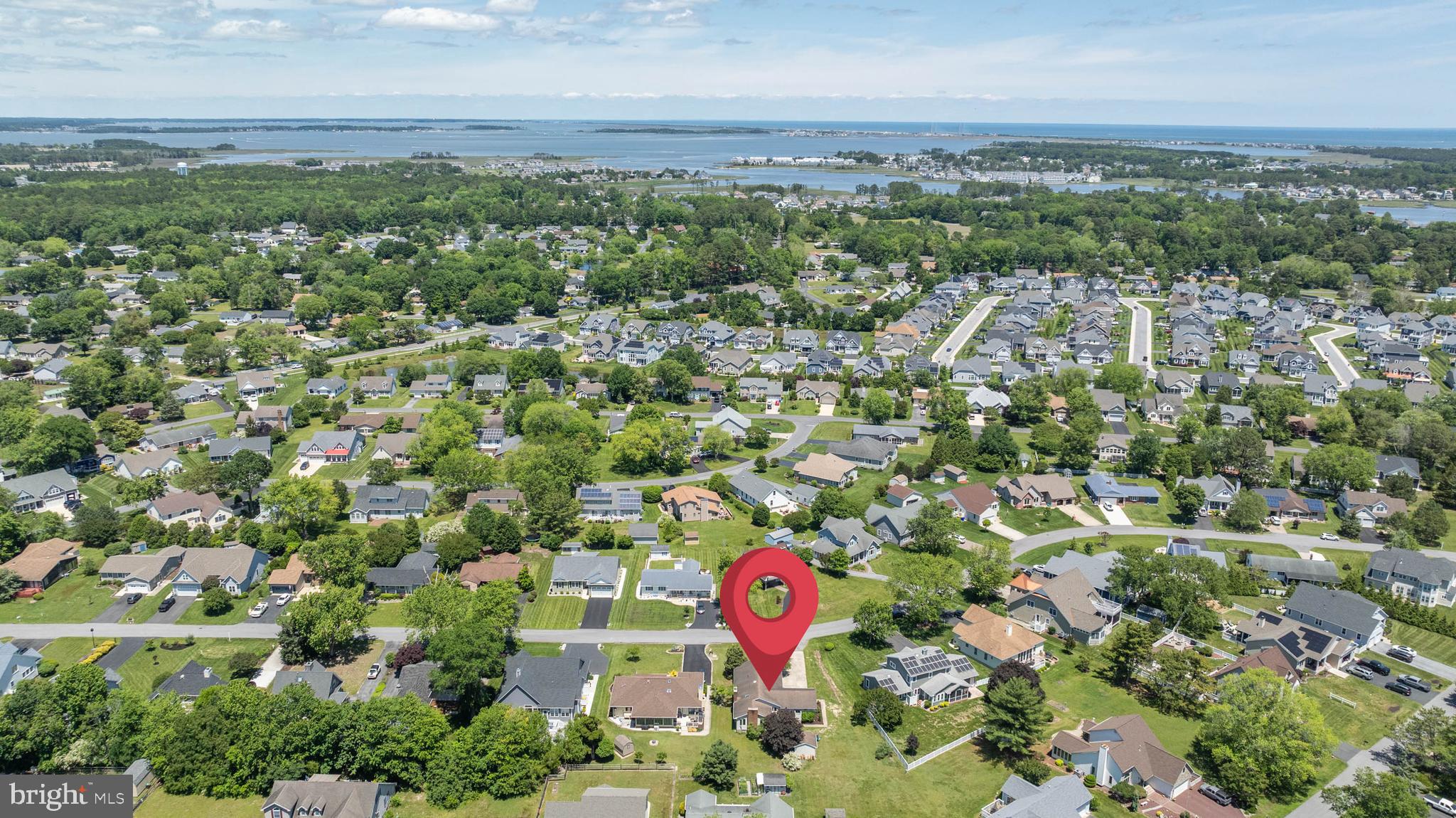 521 Harbor Road Ocean View, DE 19970 - Photo 40 of 46 an aerial view of residential houses with outdoor space and trees