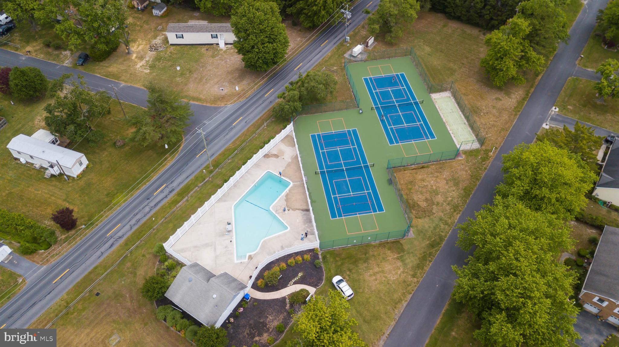 521 Harbor Road Ocean View, DE 19970 - Photo 42 of 46 an aerial view of a house with swimming pool