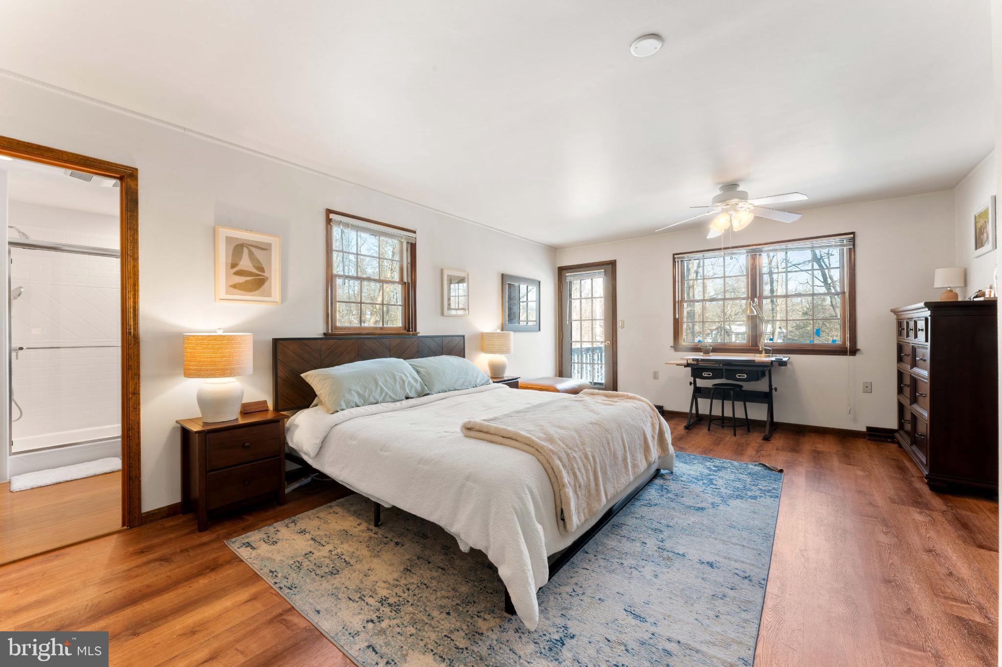1596 River Road New Hope, PA 18938 - Photo 23 of 36 Serene bedroom with natural light and warmth.
