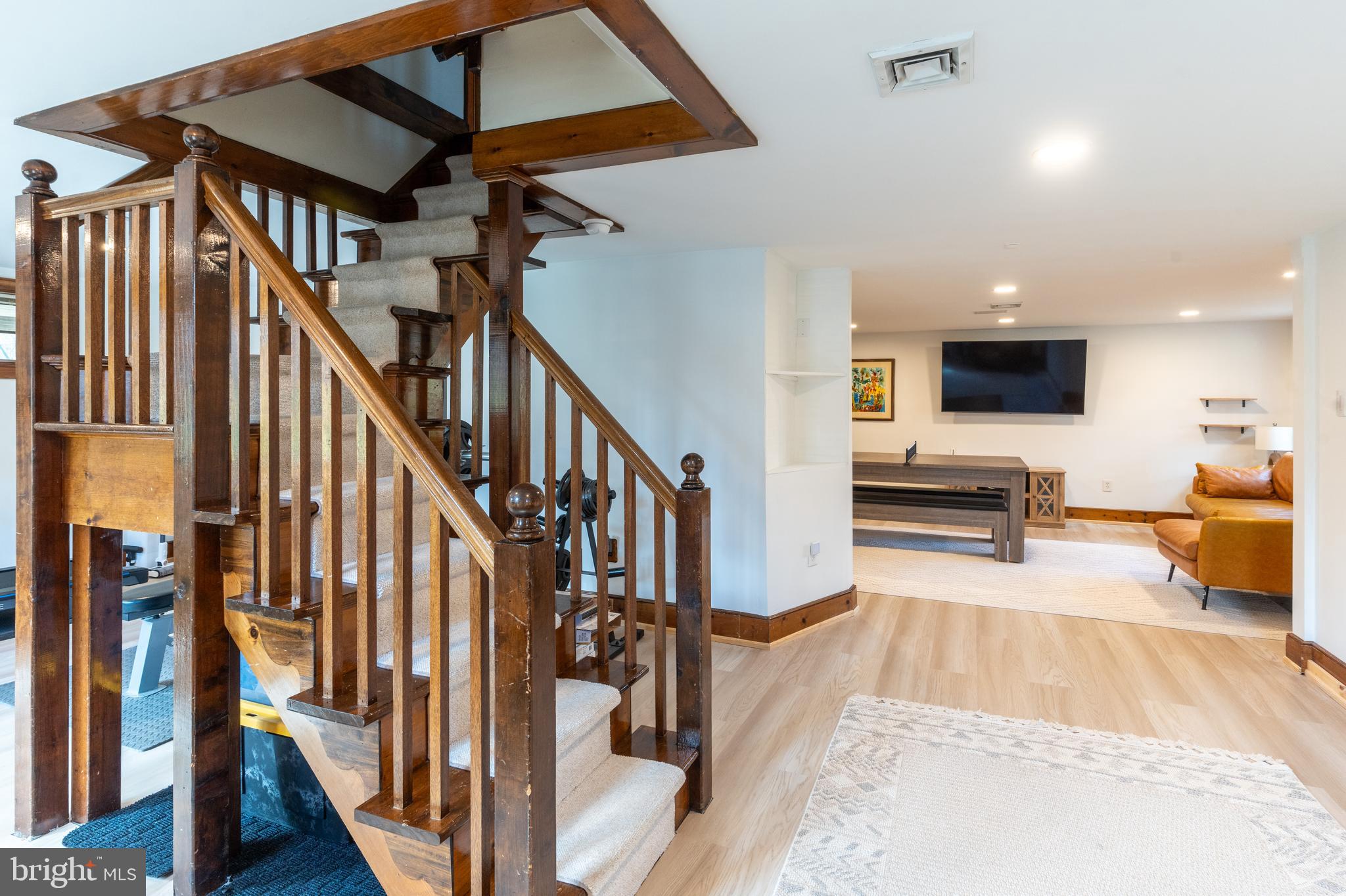 1596 River Road New Hope, PA 18938 - Photo 33 of 39 a view of a livingroom with furniture and staircase
