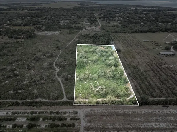 a view of a dry yard with wooden floor