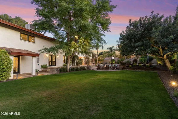 a view of a house with a big yard