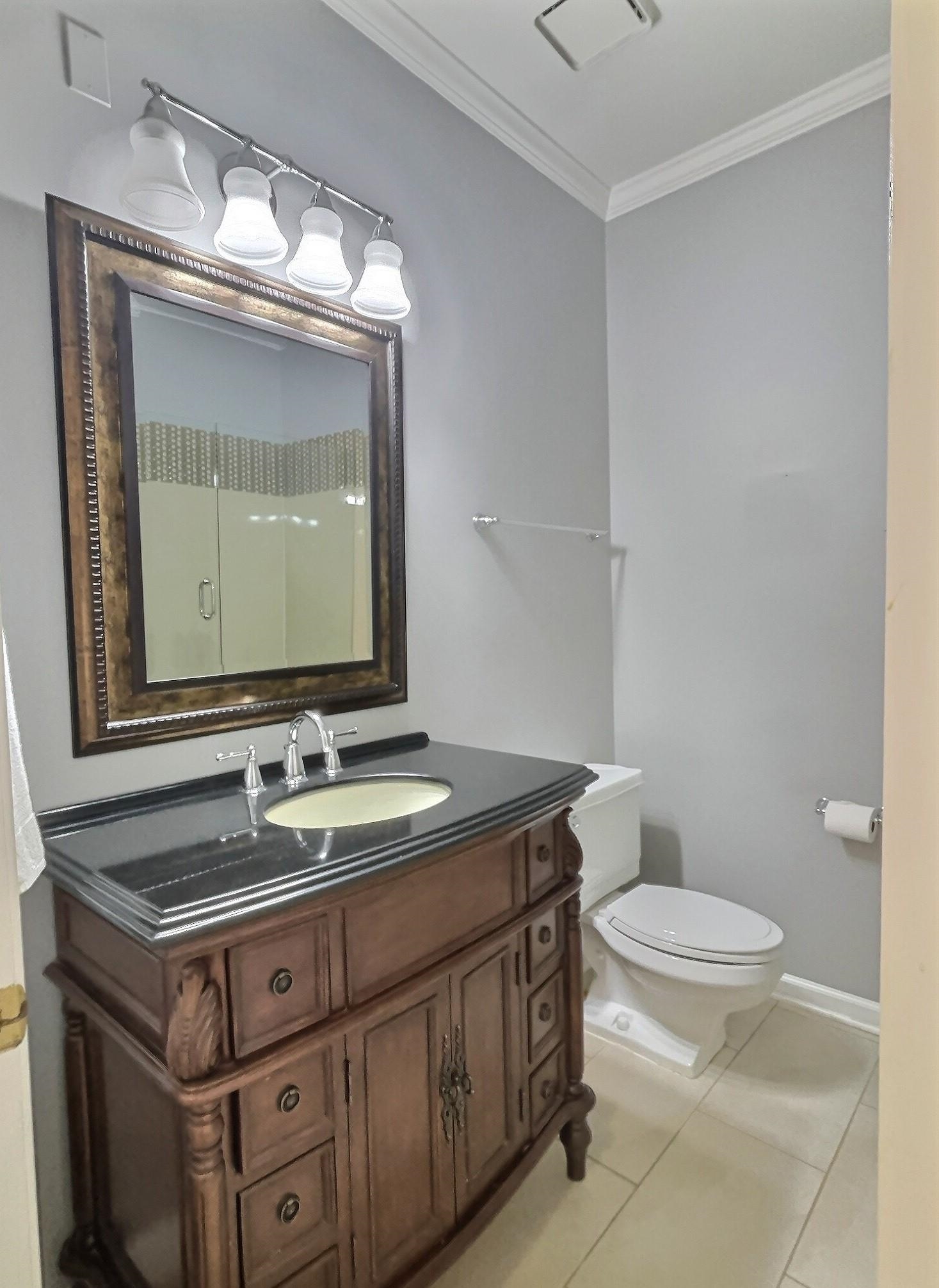 8222 Dogwood Road Germantown, TN 38139 - Photo 21 of 40 a bathroom with a toilet sink and mirror