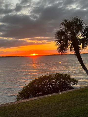a view of an ocean from a building