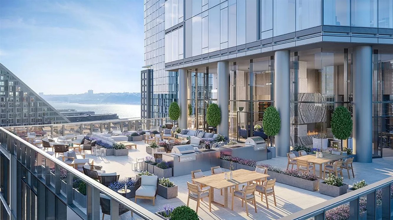 30 Riverside Boulevard, Unit 23P Manhattan, NY 10069 - Photo 8 of 29 a city view from a balcony