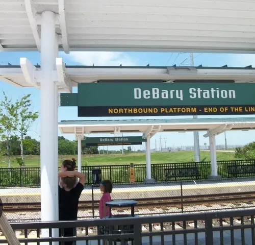 a view of a glass door of the building