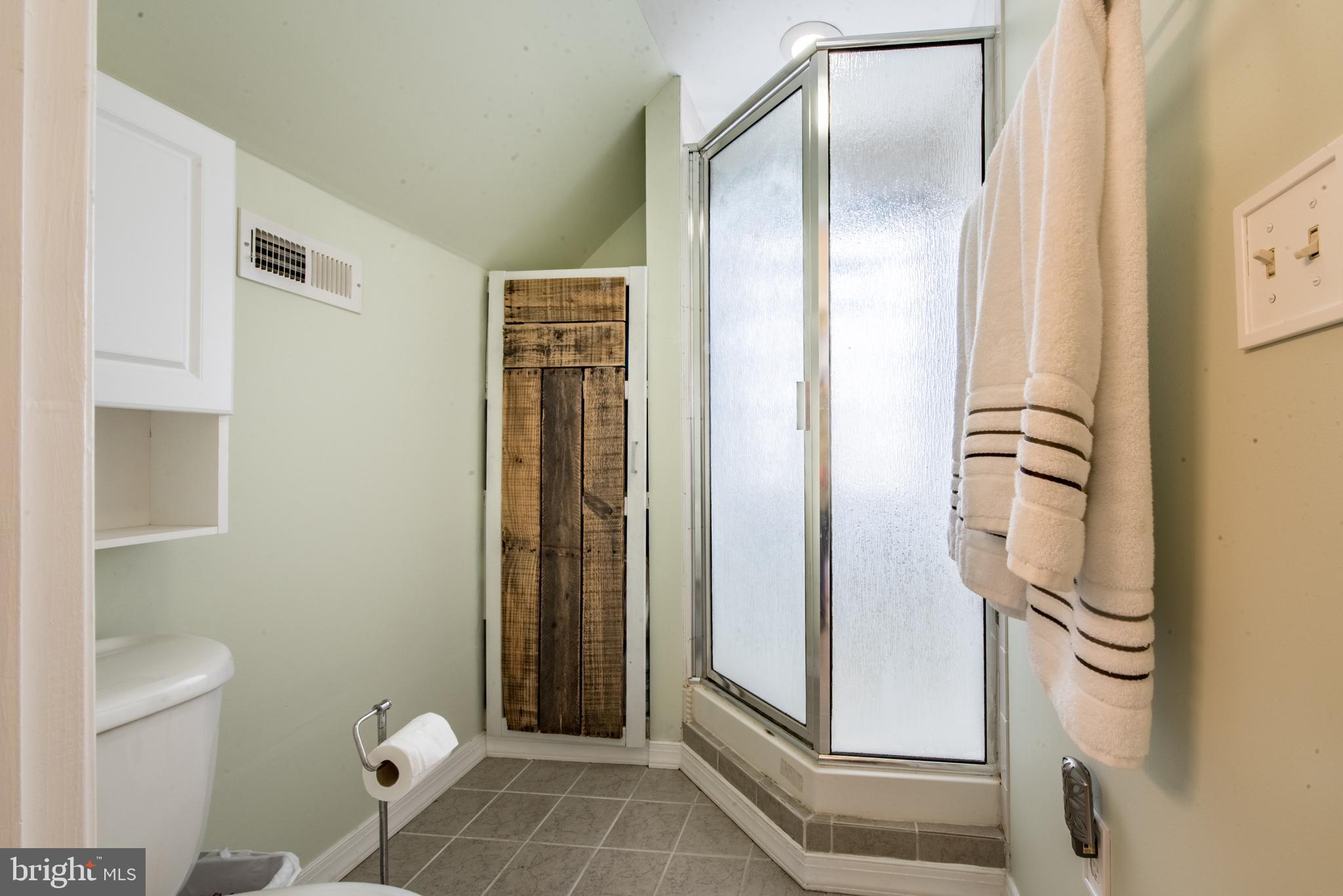 1346 Sudvale Road Baltimore, MD 21208 - Photo 21 of 30 a bathroom with a shower and a toilet