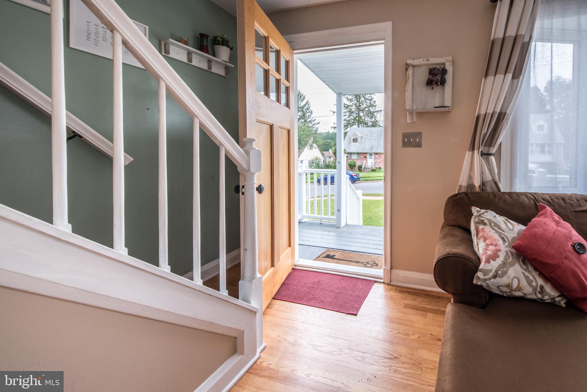 1346 Sudvale Road Baltimore, MD 21208 - Photo 5 of 30 a view of entryway and hall with wooden floor