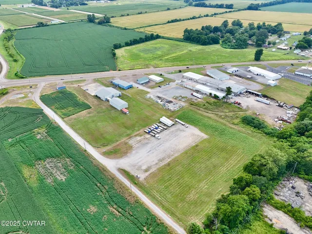 an aerial view of a football ground
