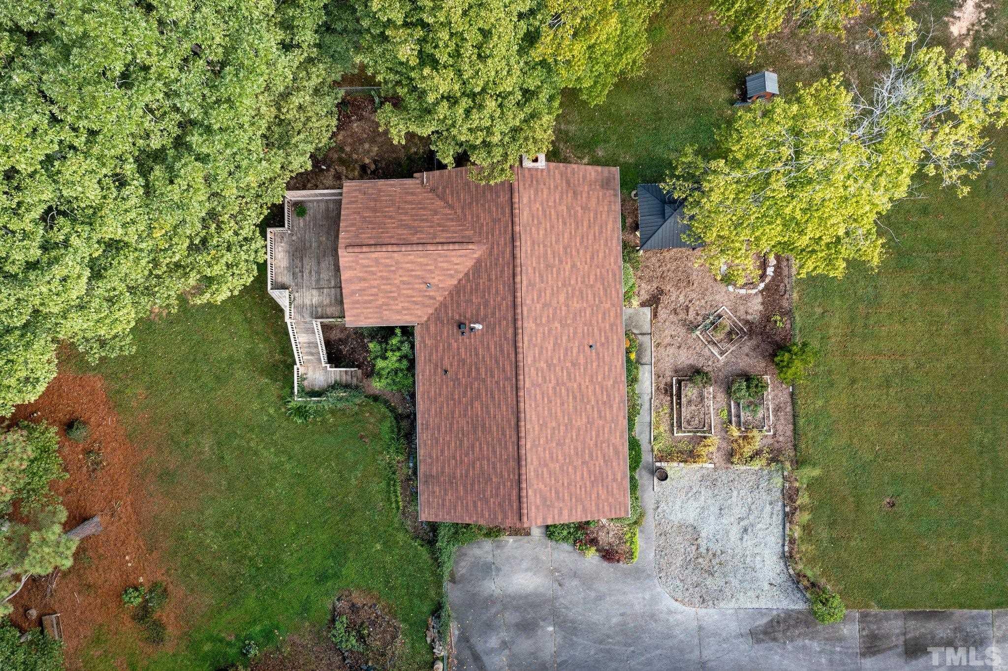 5101 Raintree Road Durham, NC 27712 - Photo 29 of 30 an aerial view of a house with yard