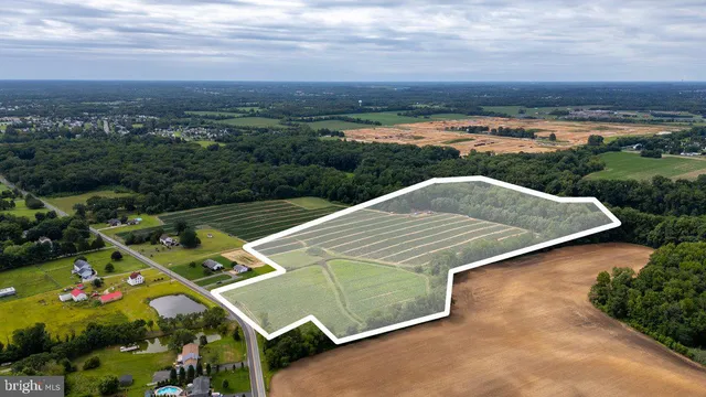 a view of a lake with a yard