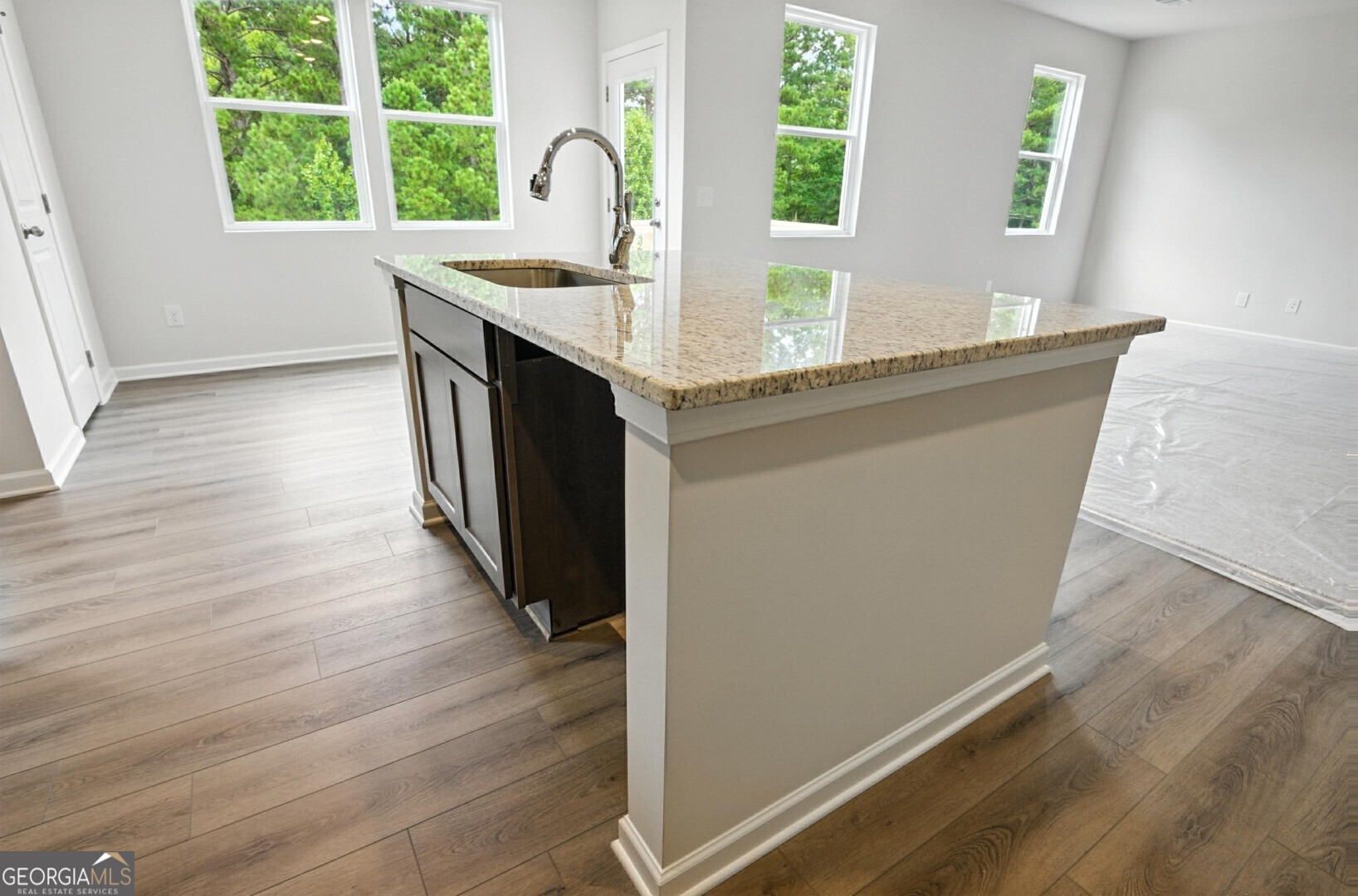 720 River Run Drive, Unit 45 Dallas, GA 30132 - Photo 15 of 53 a kitchen with counter top space and windows