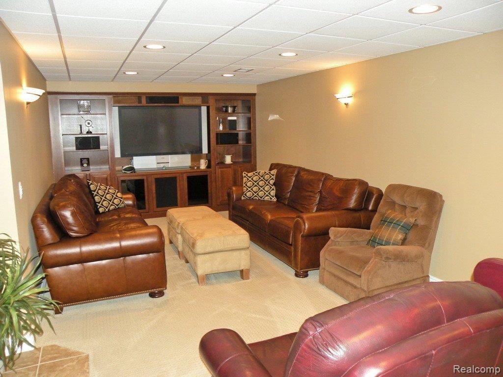 4774 Goodison Pl Drive Rochester, MI 48306 - Photo 21 of 25 Lower Level Theatre Room