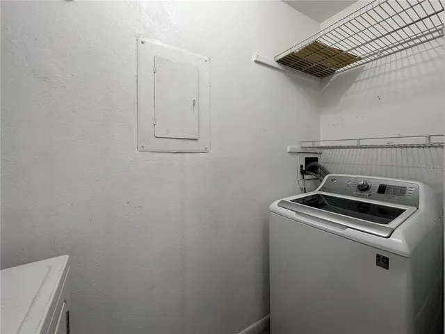 a room with storage and utility