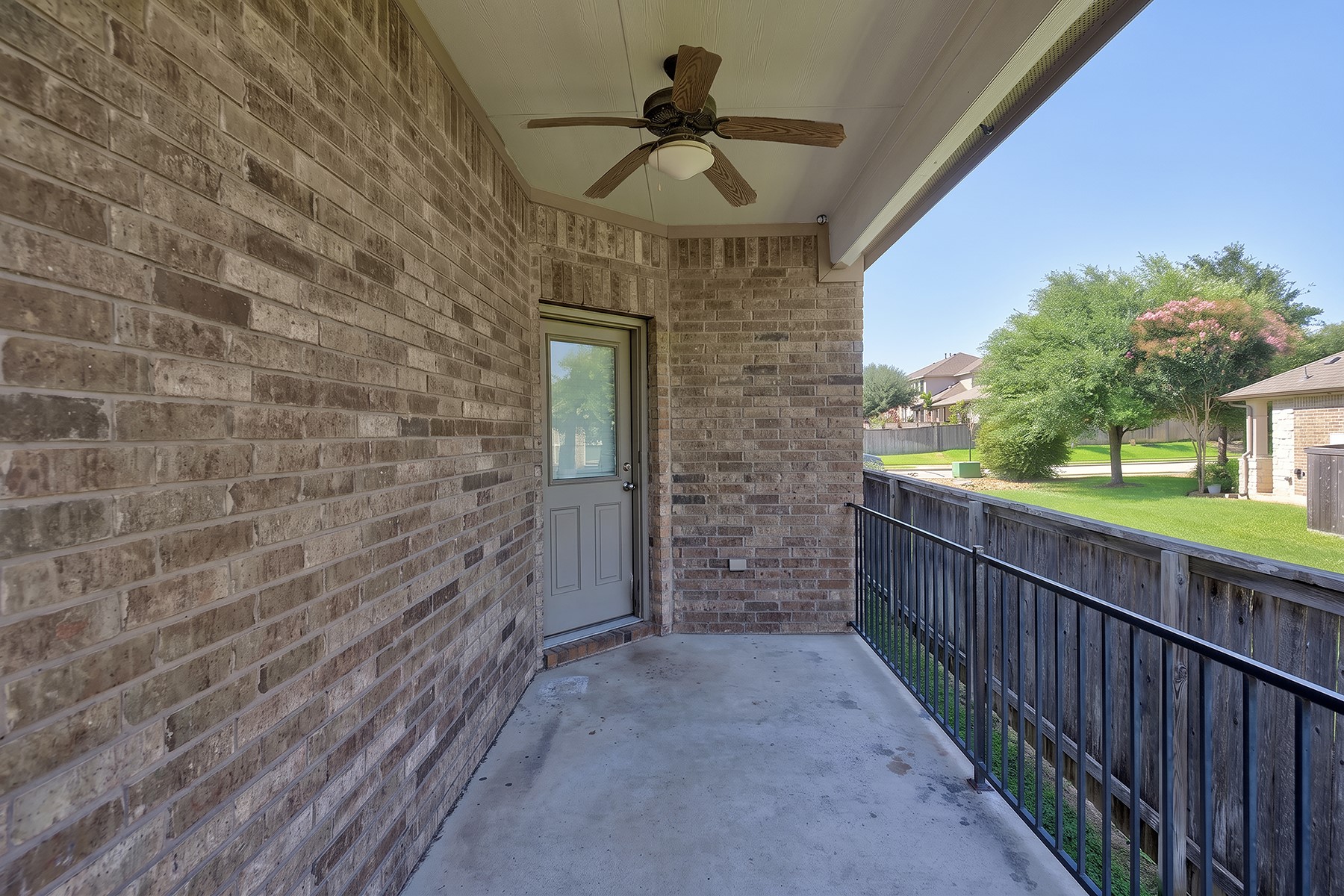 4601 Chestnut Meadows Bend Georgetown, TX 78626 - Photo 30 of 35 A breezy outdoor patio, perfect for enjoying serene neighborhood views and open skies.
