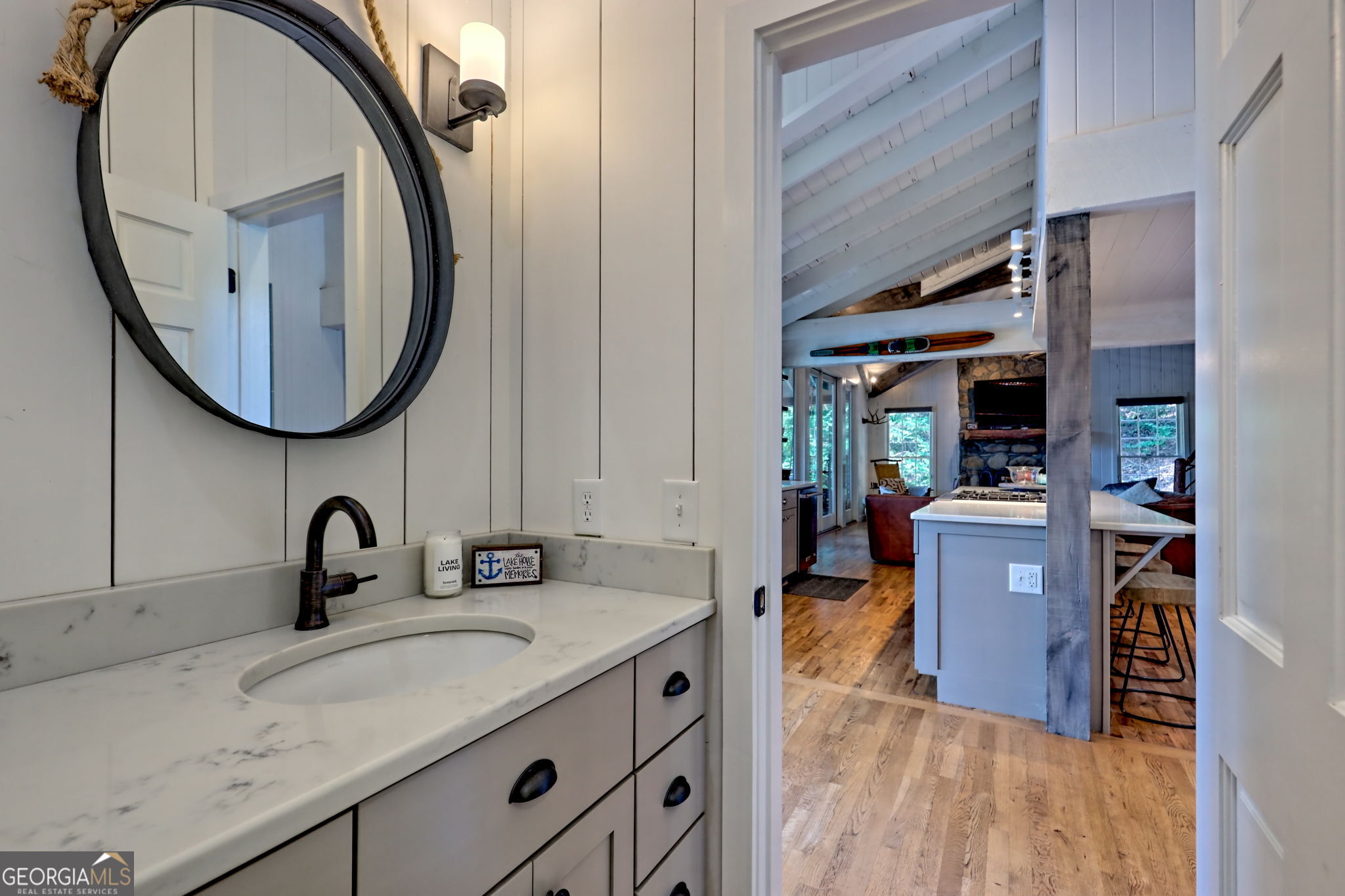 22 Cajun Loop Clayton, GA 30525 - Photo 50 of 87 a bathroom with a sink and a mirror
