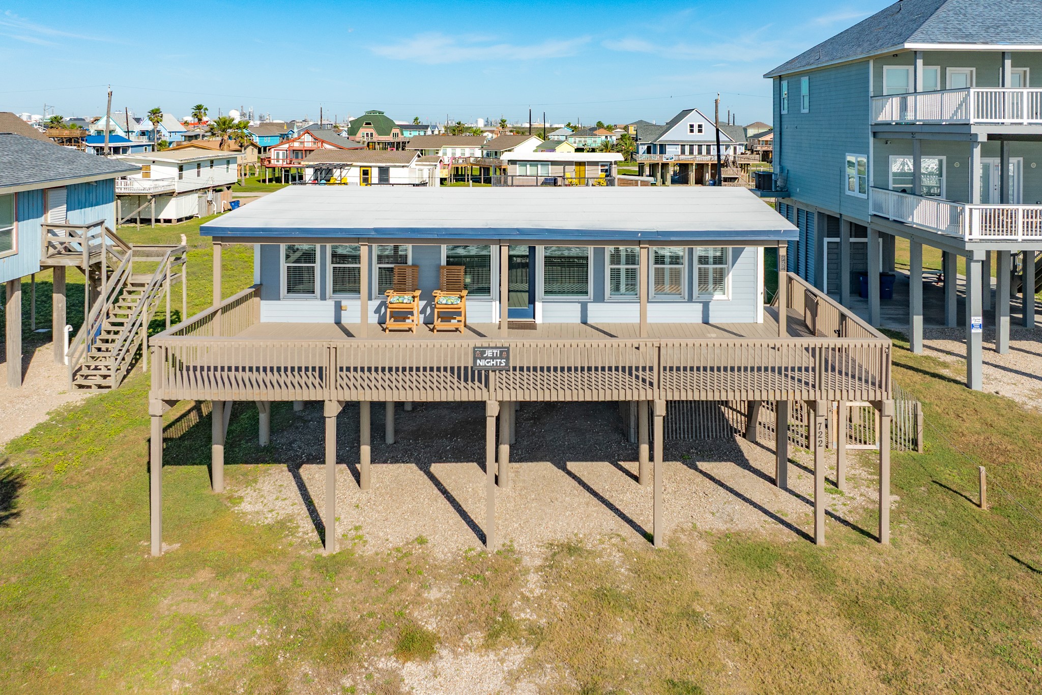 a view of a house with a balcony