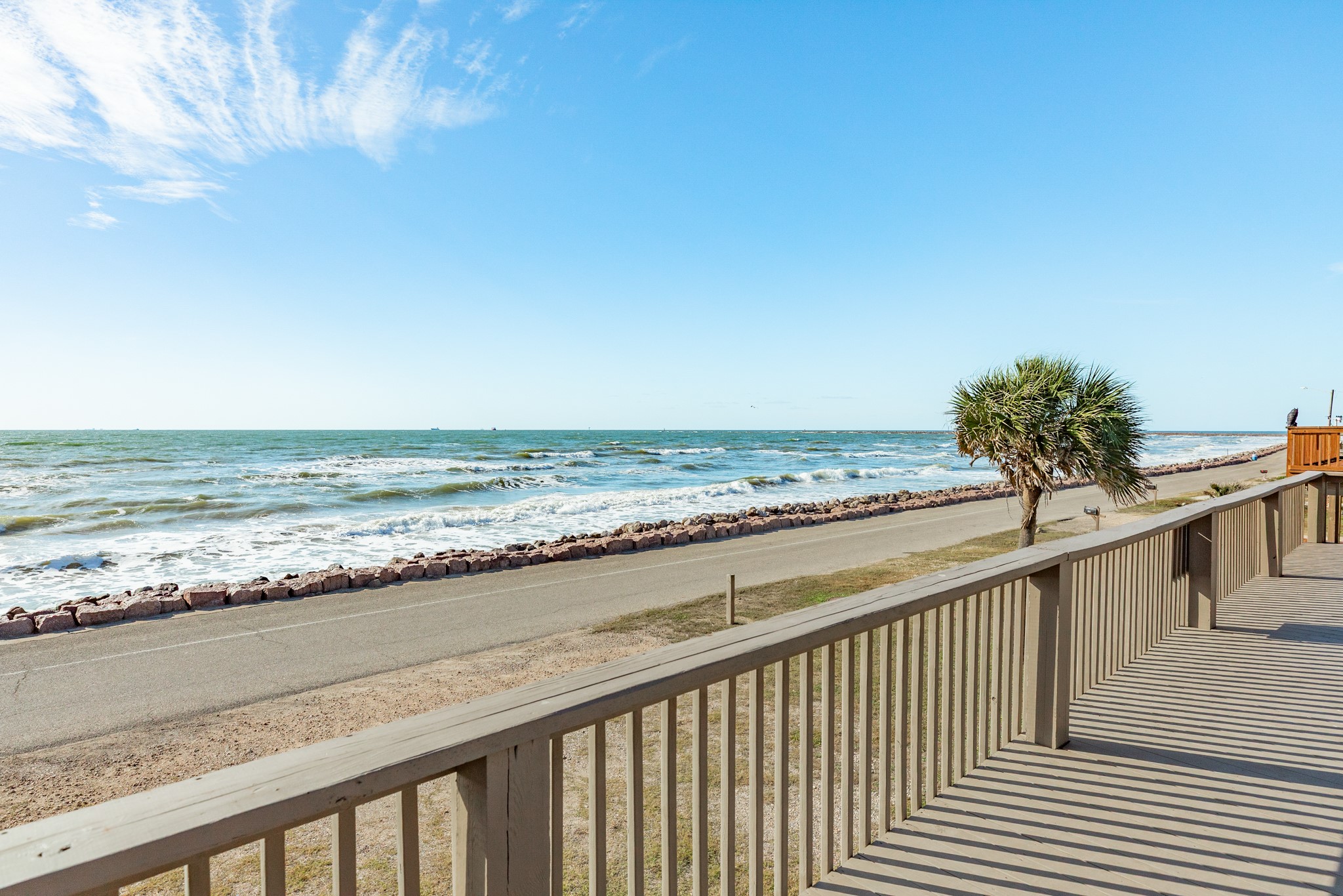 722 Beach Drive Surfside Beach, TX 77541 - Photo 30 of 34 a view of ocean from a balcony