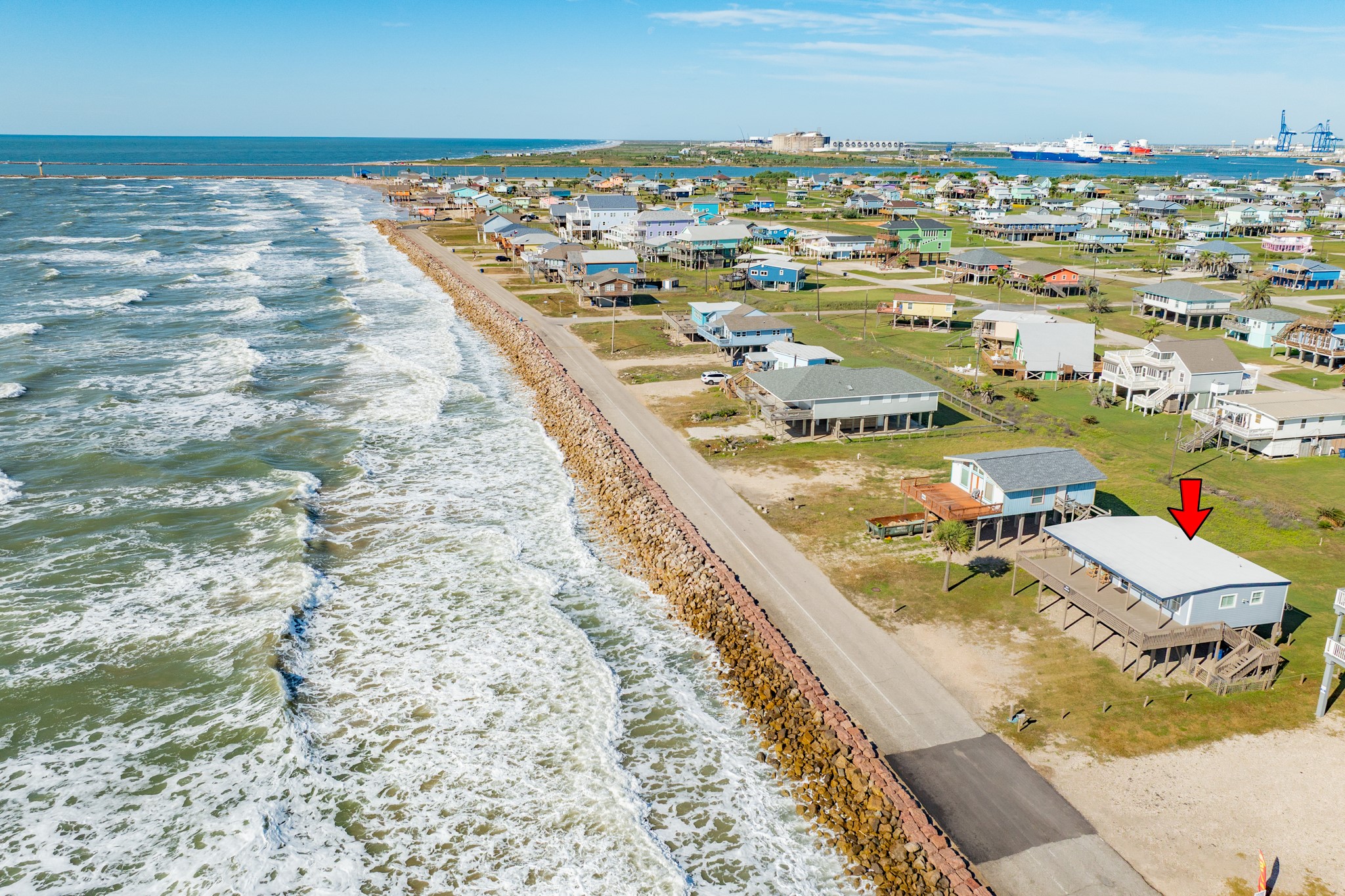 722 Beach Drive Surfside Beach, TX 77541 - Photo 7 of 34 a view of swimming pool with a terrace