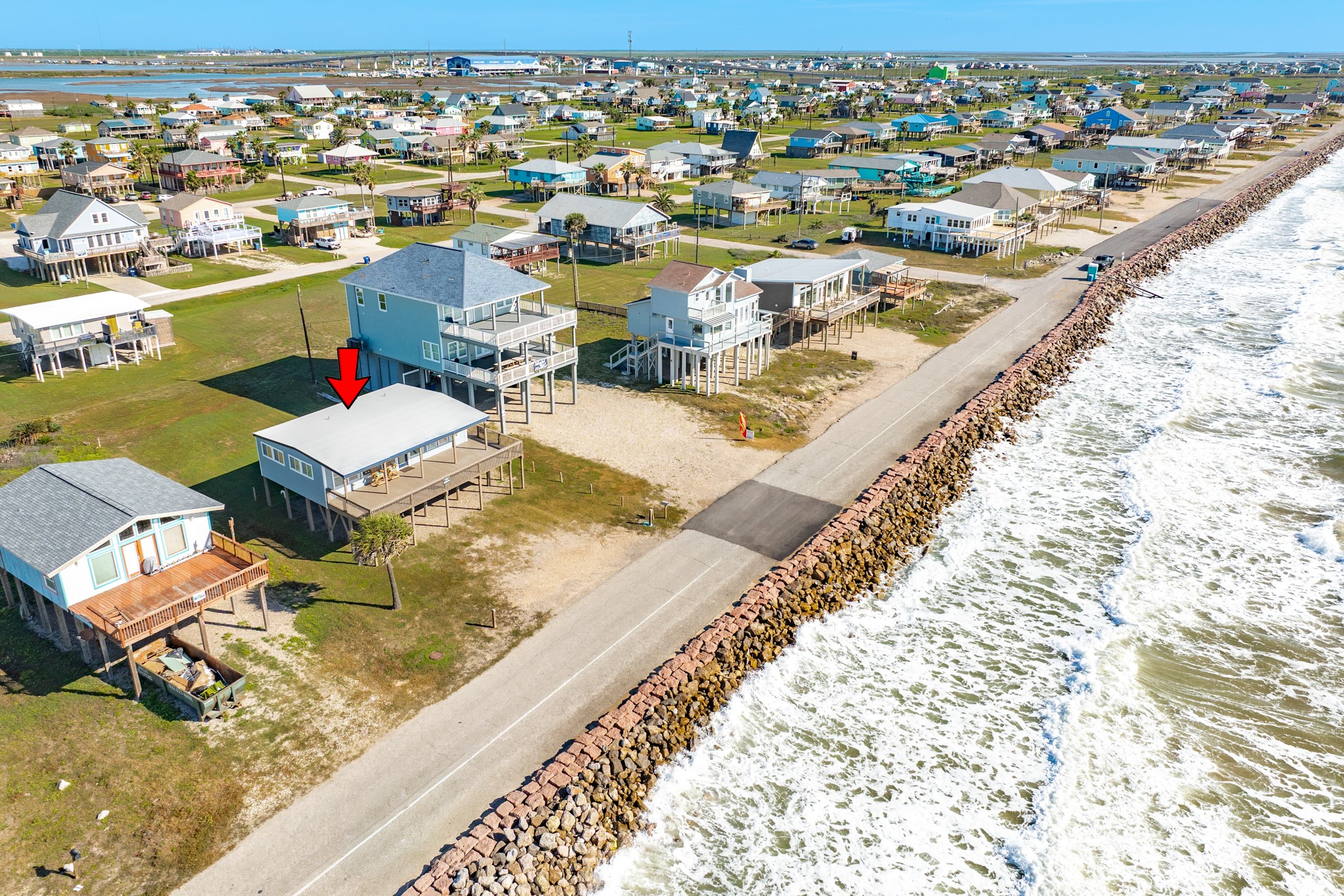 722 Beach Drive Surfside Beach, TX 77541 - Photo 10 of 34 an aerial view of a city