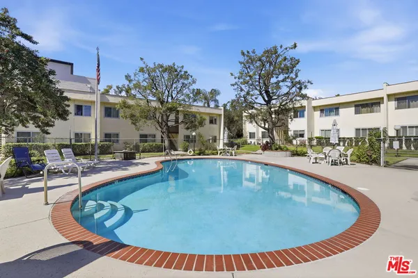 a view of outdoor space yard swimming pool and seating