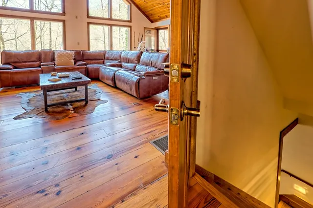 a view of a backyard with of the trees