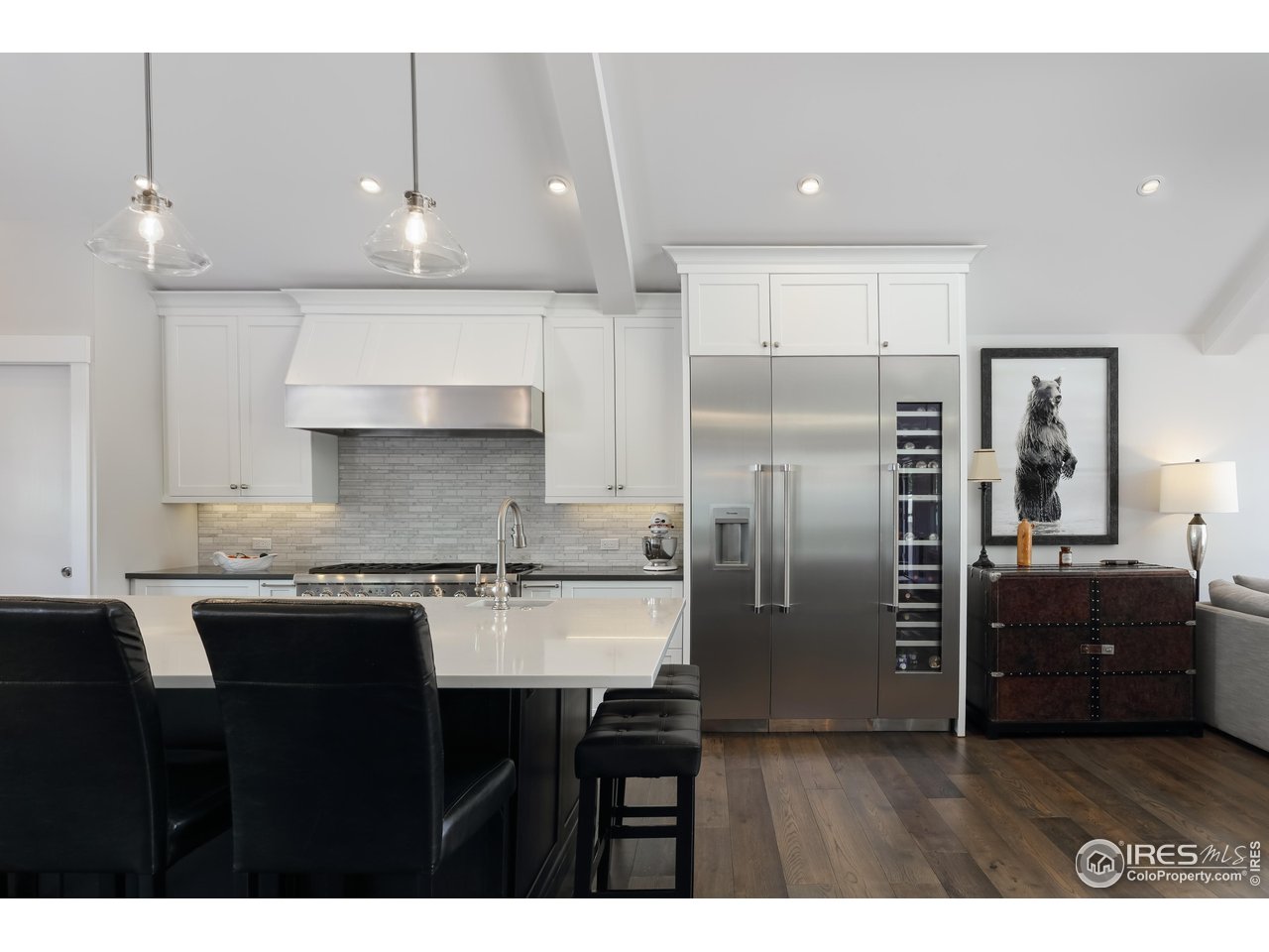 709 Baseline Road Boulder, CO 80302 - Photo 12 of 40 a kitchen with stainless steel appliances granite countertop a refrigerator a sink and a stove
