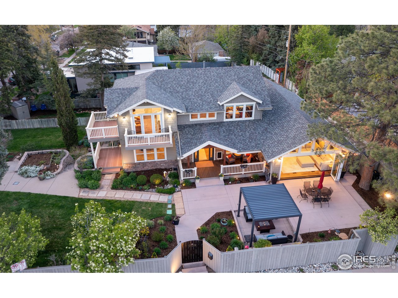 709 Baseline Road Boulder, CO 80302 - Photo 2 of 40 an aerial view of a house with a big yard