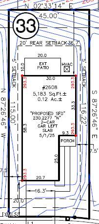 2608 Pivot Rdg Drive Raleigh, NC 27616 - Photo 14 of 17 Plot Plan