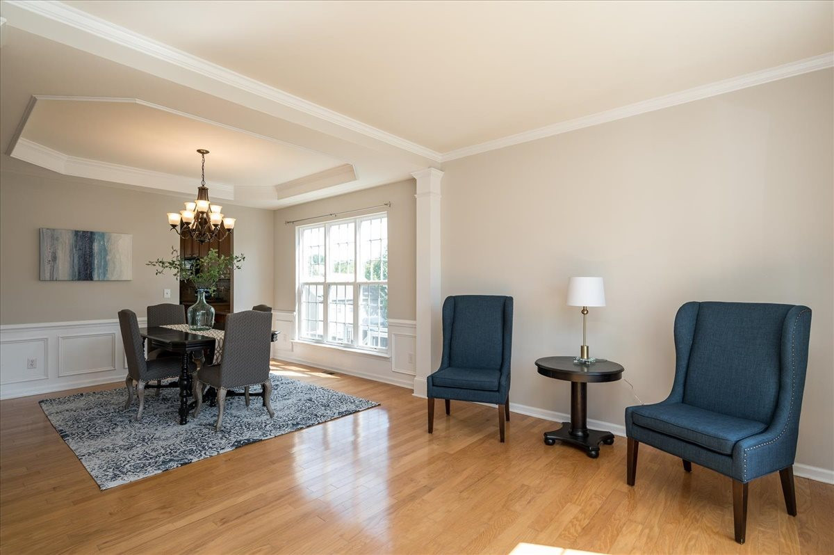 7810 San Gabriel Street Raleigh, NC 27613 - Photo 2 of 29 Entrance opens into flexible living room space and dining room Living Room