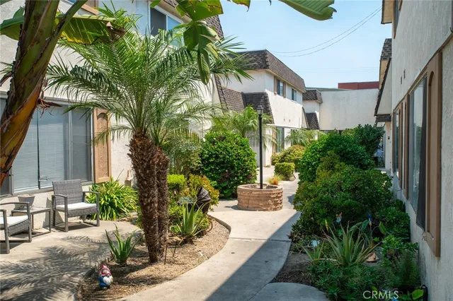 a view of a house with a patio