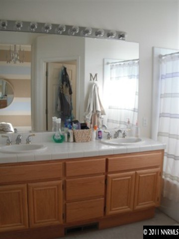 9911 Northrup Drive Reno, NV 89521 - Photo 9 of 13 a bathroom with a sink and a mirror